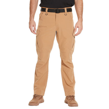 Cross-Border Men's Outdoor Overalls, Multifunctional Tactical Pants with Pockets, Light and Wear-Resistant Men's Pants, Tear-Resistant and Wear-Resistant, Long