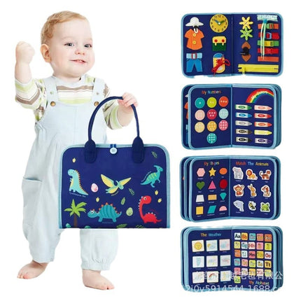 Cross-border Felt Learning Board Busy Board New Hot Selling Children Early Education Intelligence Development Felt Busy Board