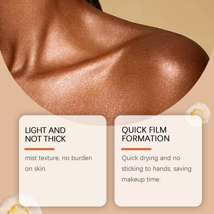 Body Liquid Highlighter Waterproof High Gloss Facial Contour Long Lasting Sequin Illuminating Moisturizing Brightening Makeup