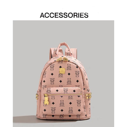 [2025 New Model] Cute Bear Backpack for Women, Large Capacity Commuter Bag, Student Backpack, Trendy Bag