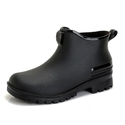 Cross-border new fashion 2024 rain boots couple outdoor waterproof shoes men's lightweight rubber shoes overshoes low-top rain boots women