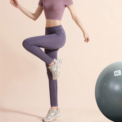High-Waisted Sports Fitness Pants Quick-Drying Tummy Control Thin Pilates Training Clothes Slim Stretch Yoga Pants Summer