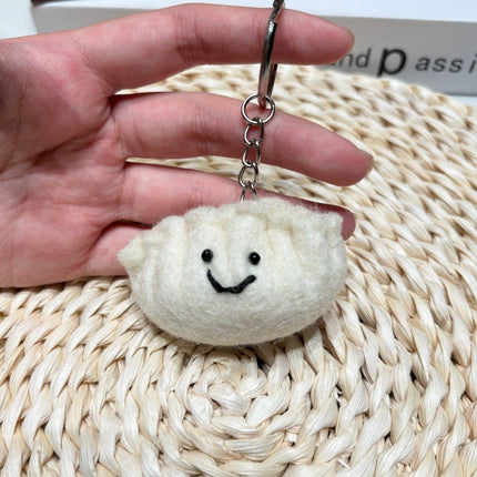 Nepalese Handmade Wool Felt Finished Vegetable and Fruit Bag Pendant Cute Bread Keychain Creative Decoration
