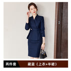 Navy Blue Suit Dress / S