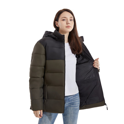 Autumn and Winter New Cold-Proof Smart Heating Cotton Coat for Men and Women, Constant Temperature Warm Hooded Fashion Trendy Jacket