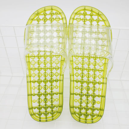 Couple Bathroom Slippers Men's Summer Non-slip Home Indoor Bathing Women's Sandals Thick Bottom Massage Leakage Home Shoes