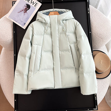 24 high quality Thick Cold-resistant Windproof Water-splashing Hooded Down Jacket for Women