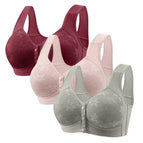 Wine red + milk gray + silver gray / 36