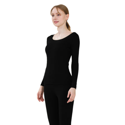 2025 New Cashmere Silk Underwear for Women, Double-Sided Brushed Fleece-Lined Thermal Tops and Pants Set for Men, Seamless Wholesale