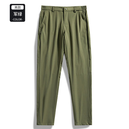 Big Brand Replacement Straight Business Casual Large Size Men's Pants Spring and Summer Lightweight Elastic Breathable Outdoor Casual Pants
