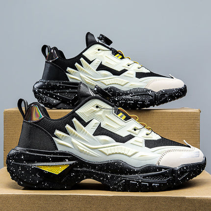 Sports Shoes Shoes Men's 2025 Autum Men's Thick-Soled Sports and Leisure Popular Trbottomy Brand Hong Kong Style Shoes