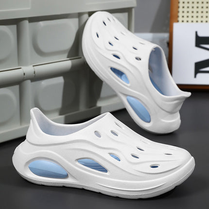 Hole Shoes Outdoor Wading Beach Shoes EVA Couples Baotou Driving Sandals Hole Shoes Garden Shoes Beach