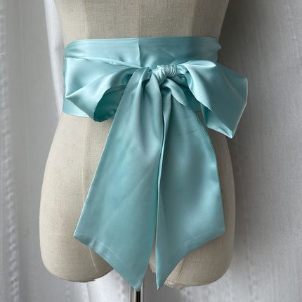 Bow Tight Waist Belt dress Decorative Strap Women's Skirt Waist Cover Wide Belt