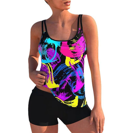 2024 new fashion split swimsuit swimming beach hot spring trend swimsuit wholesale direct supply source manufacturers direct supply