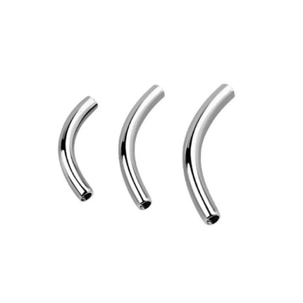 G23 Titanium Puncture Jewelry Inner Teeth Curved Rod Curved Nail Nail Nail Tail G Nail Lip Nail Accessories Factory in stock 6-16m