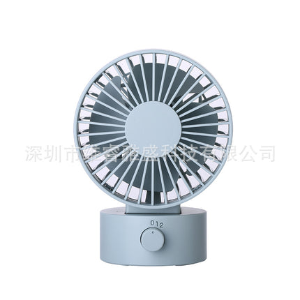 Muji Same New Product Fan Desktop Mini USB Fan 4inch Small Fan Macaron Rechargeable Small Fan