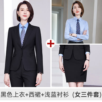 Suit Men's and Women's suit Workplace Dress Business Suit Elastic Slim Fall/Winter Two-button Jacket 4S Sales