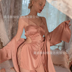 Bean paste separate jacket (robe + belt) / One size fits all