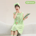 02# small fresh meadow green / Free size