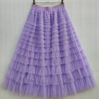Light purple / M (17 rows of skirt length 85cm wide)