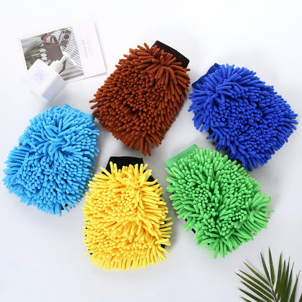 Car Chenille Gloves, Car Wiping Cloth, Car Washing Gloves, Chenille Dust Removal Gloves, Double-Sided Manufacturer Wholesale