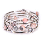 Pink Zebra Stone Bracelet
