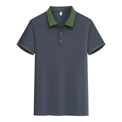 New POLO Advertising Shirt Waiter Work Clothes T-Shirt Short Sleeve Summer Hot Pot Barbecue Milk Tea Hotel Foil Print