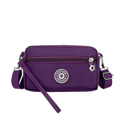 2023 New Shoulder Crossbody Bag Middle-aged and Elderly Mother Bag Oxford Cloth Multi-layer Casual Crossbody Mobile Phone Coin Purse Bag