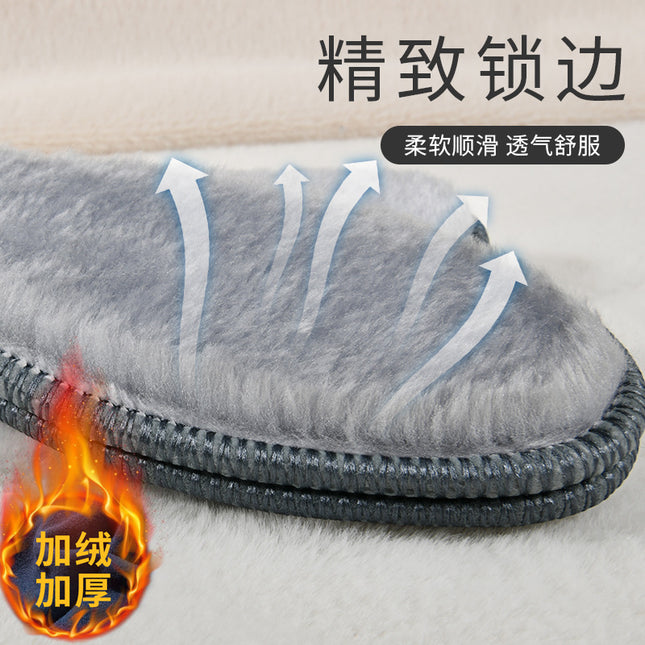Wholesale Winter Fleece-Lined and Thickened Shoes with Imitation Alpaca Wool Warm Insoles, Cold-Proof, Moisture-Absorbing, Sweat-Absorbing, Odor-Resistant Felt Insoles