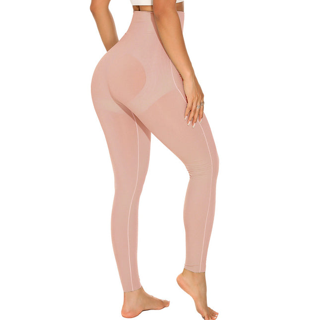 Cross-border New Seamless Suspension Pants Invisible Cartilage Strong Waist-lifting Hip Abdominal Pants Women's Sports Yoga Pants