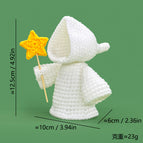 White hand holding five-pointed star death