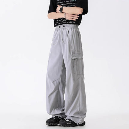 Workwear Style Men's Pants 2025 Summer New American Trendy Brand Waterproof Loose Sports Outdoor Hiking Straight-Leg Pants