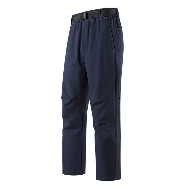 Cross-Border Detachable Fleece-Lined Softshell Pants Unisex Outdoor Fleece-Lined Thermal Softshell Pants Two-Piece Set Detachable