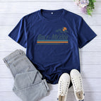 Navy blue (white font) / S