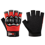 Motorcycle half finger red / One size fits all