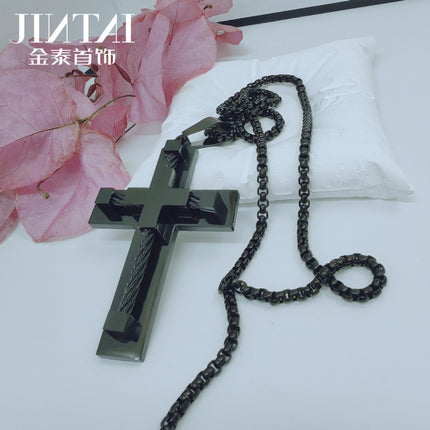 Factory direct Amazon AliExpress European and American fashion personality stainless steel men's pendant jewelry wholesale