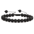 Black volcanic stone