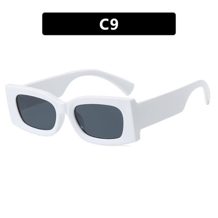 European and American Square Wide-Brimmed Narrow-Frame Sunglasses 2024 New Personalized Sunglasses Fashion Ins High-End Sunglasses