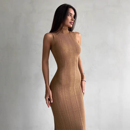 2025 New Summer Knitted dress Slim-fit Knitted Elegant dress Factory Supply