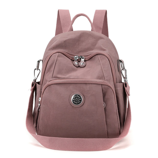 Lightweight waterproof nylon cloth bag large capacity student schoolbag fashion women's backpack trendy shopping travel bag