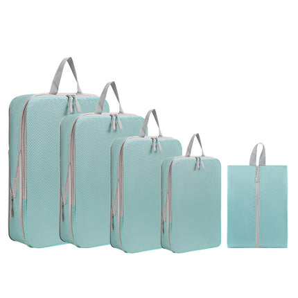 Foreign Trade Cross-Border Hot-Selling Travel Storage and Sorting Compression Bag Set Clothing Storage Trolley Case Neat and Portable