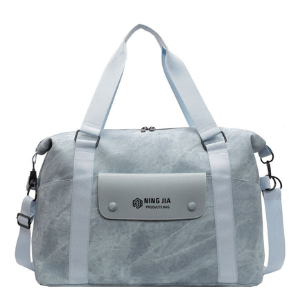 Fashionable and Stylish European and American Style Multi-Pocket Travel Bag with Dry and Wet Separation, Sports Gym Bag, Can Be Attached to a Trolley, Portable