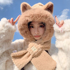 Corrugated pointed ears [khaki]