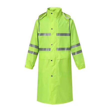 Enlarged Long Reflective Raincoat Men's Labor Protection Coat Poncho Outdoor Safety Duty Hiking Printable logo Wholesale