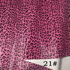 21# rose red leopard print