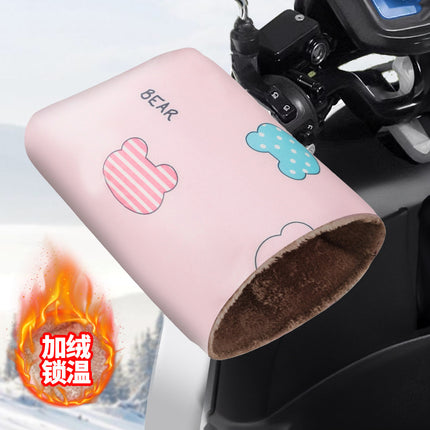 Electric Motorcycle Gloves, Winter Waterproof and Warm Handlebar Covers, Battery Car Tram Covers, Cycling Anti-Slip Cycling Covers