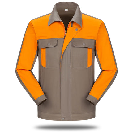Spring and Autumn Men's and Women's Cotton Sanding Thickened Top suit Shipyard Electrician Anti-scald Wear-resistant Welding Machine Repair Labor Protection Clothing