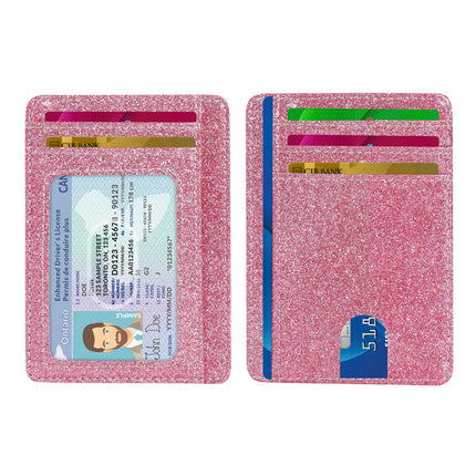 Portable Ultra-thin RFID Card Case Large Capacity Card Case Exquisite Pupi Multi-card Bank Card Credit Card