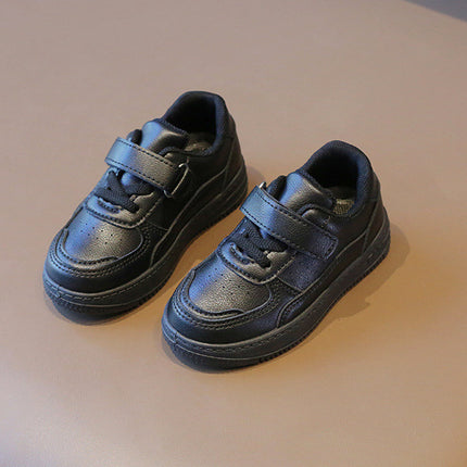 Tenis Sneakers Kids Spring/Autumn New Boys Girls Sports Shoes Casual Board Shoes Leather Soft Soled Children Small White Shoes