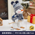 Yh239909B blue checkered sled doll